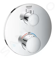 GROHE - Grohtherm Termostatická vaňová batéria na 2 spotrebiče, chróm (24077000)