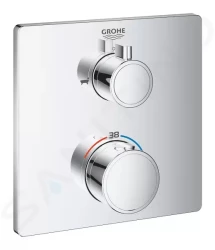 GROHE - Grohtherm Termostatická vaňová batéria na 2 spotrebiče, chróm (24080000)