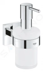 GROHE - QuickFix Start Cube Dávkovač mydla s držiakom, sklo/chróm (41098000)