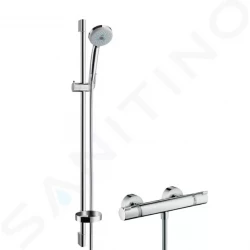 HANSGROHE - Croma 100 Sprchový set s termostatom, 3 prúdy, tyč 900 mm, chróm (27085000)