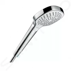 HANSGROHE - Croma Select E Ručná sprcha Multi, EcoSmart 9 l/min, 3 prúdy, biela/chróm (26811400)