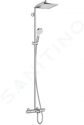 HANSGROHE - Crometta Set Showerpipe E 240 s vaňovým termostatom, 2 prúdy, chróm (27298000)