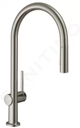 HANSGROHE - M54 Drezová batéria Talis s výsuvnou spŕškou, sBox, vzhľad nerezový (72801800)