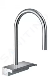 HANSGROHE - M81 Drezová batéria Aquno Select s výsuvnou spŕškou a plochým sprchovým prúdom, sBox, chróm (73831000)