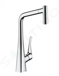 HANSGROHE - Metris New Páková kuchynská batéria 320 s vyťahovacou spŕškou, chróm (14820000)