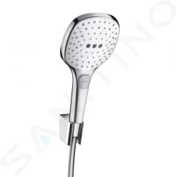 HANSGROHE - Raindance Select E Set sprchovej hlavice, 3 prúdy, držiaku a hadice, biela/chróm (26720400)