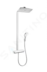 HANSGROHE - Raindance Select E Sprchový set Showerpipe 360 s termostatom, EcoSmart 9 l/min, biela/chróm (27286400)