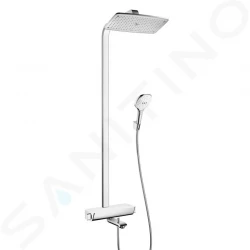 HANSGROHE - Raindance Select Termostatická vaňová batéria Showerpipe 360 s príslušenstvom, biela/chróm (27113400)