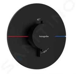 HANSGROHE - ShowerSelect Comfort Termostatická batéria pod omietku, matná čierna (15559670)