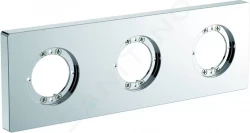 IDEAL STANDARD - Archimodule 3-otvorová rozeta 83 mm x 249 mm, chróm (A1506AA)