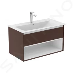 IDEAL STANDARD - Connect Air Skrinka pod umývadlo 1000x440x517 mm, hnedá mat/biela mat (E0828VY)