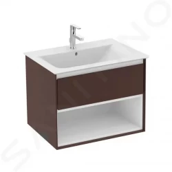 IDEAL STANDARD - Connect Air Skrinka pod umývadlo, 600x440x517 mm, hnedá mat/biela mat (E0826VY)