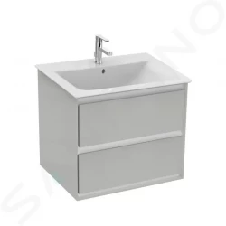 IDEAL STANDARD - Connect Air Skrinka pod umývadlo, 600x440x517 mm, lesklá svetlosivá/biela mat (E0818EQ)