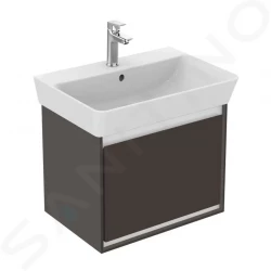 IDEAL STANDARD - Connect Air Skrinka pod umývadlo Cube 550 mm, 480x409x400 mm, hnedá mat/biela mat (E0844VY)