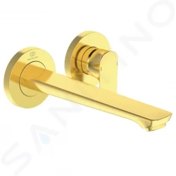 IDEAL STANDARD - Connect Air Umývadlová batéria pod omietku, 2-otvorová inštalácia, Brushed Gold (A7009A2)