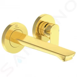 IDEAL STANDARD - Connect Air Umývadlová batéria pod omietku, 2-otvorová inštalácia, Brushed Gold (A7029A2)