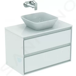 IDEAL STANDARD - Connect Air Umývadlová skrinka, 800x440x517 mm, 2 zásuvky, lesklá biela/svetlosivá mat (E0819KN)