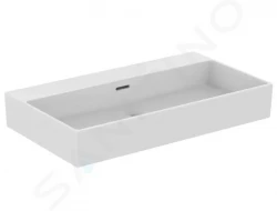 IDEAL STANDARD - Extra Umývadlo 800x450 mm, s prepadom, bez otvoru na batériu, biela (T389801)