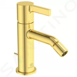 IDEAL STANDARD - Joy Bidetová batéria s výpusťou, Brushed Gold (BC784A2)