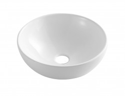 INVENA - Umývadlo na dosku TINOS , 39,5 cm, biela (CE-43-011-C)
