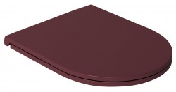 ISVEA - INFINITY WC sedátko SLIM, Easy Take, Soft Close, matná maroon Red (40KF0543I-S)