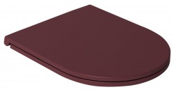 ISVEA - INFINITY WC sedátko SLIM, Soft Close, Easy Take, matná maroon Red (40KF0543I-S)