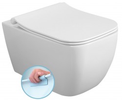 ISVEA - VEA závesná WC misa, Rimless, 34,5x52cm, biela (10VA02001)