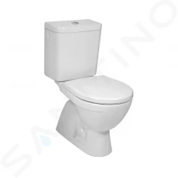 JIKA - Lyra plus Kombinačný klozet, 630 mm x 360 mm x 770 mm, biely – s armatúrou Dual Flush, spodné napúšťanie (H8263870002421)