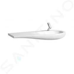 Laufen - Il Bagno Alessi One Umývadlo do nábytku, 1200 mm x 500 mm, biela – 1 otvor na batériu, stredový, s LCC (H8149744001041)