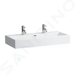 Laufen - Living Umývadlo do nábytku, 1000 mm x 460 mm, biela – 2 otvory na batériu (H8184370001071)