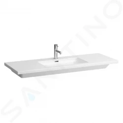 Laufen - Living Umývadlo do nábytku, 1300 mm x 480 mm, biela – 1 otvor na batériu, stredový (H8164350001041)