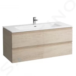 Laufen - Pro S Skrinka s umývadlom, 1200x545x500 mm, 2 zásuvky, svetlý dub (H8619674791041)