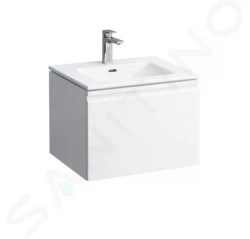 Laufen - Pro S Skrinka s umývadlom, 600x500x460 mm, 1 zásuvka, lesklá biela (H8609624751041)