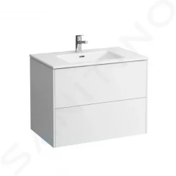 Laufen - Pro S Skrinka s umývadlom, 800x610x500 mm, 2 zásuvky, lesklá biela (H8649612611041)