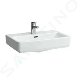 Laufen - Pro S Umývadlo Compact, 550 mm x 380 mm, 1 otvor na batériu, biela (H8179580001041)