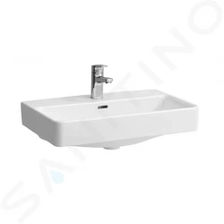 Laufen - Pro S Umývadlová misa, 600 mm x 380 mm, biela – bez otvoru na batériu, bez prepadového otvoru, prepadový kanál dole uzavretý, s LCC (H8129534001421)