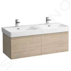 Laufen - Pro S Umývadlová skrinka, 1260x450x390 mm, 2 zásuvky, svetlý dub (H4835720964791)