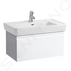 Laufen - Pro Umývadlová skrinka, 770x450x390 mm, 1 zásuvka, lesklá biela (H4830610954751)