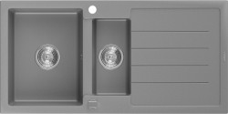 MEXEN - Andres granitový drez 1.5 s odkvapkávačom 1000x500 mm, sivá (6515101510-71)