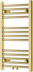 MEXEN - Ares vykurovací rebrík/radiátor 700 x 400 mm, 189 W, zlatá (W102-0700-400-00-50)