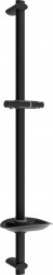 MEXEN - DB Posuvný držiak sprchy s mydlovničkou, 75 cm, čierna (79384-70)