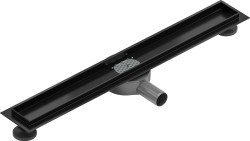 MEXEN - Flat 360 Slim podlahový žľab otočný 60, čierny (1740060)