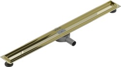 MEXEN - Flat 360 Slim podlahový žľab otočný 80, zlatý (1540080)