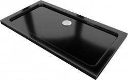 MEXEN - Flat sprchová vanička obdĺžniková slim 120 x 70, čierna (40707012)