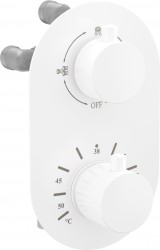 MEXEN - Kai termostatická batérie sprcha / vaňa 3 výstupy, biela (77602-20)