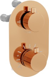 MEXEN - Kai termostatická batérie sprcha / vaňa 3 výstupy, ružovo zlatá (77602-60)