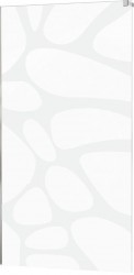 MEXEN - KIOTO walk-in 120x200 cm 8mm biela vlna samostatné sklo (800-120-000-00-97)