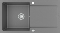 MEXEN - Leo granitový drez s odkvapkávačom 900x500 mm, sivá (6501901010-71)