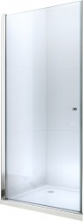 MEXEN - Pretoria sprchové dvere krídlové 80, transparent, chróm sa stenovým profilom (852-080-000-01-00)