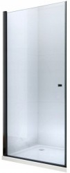 MEXEN - Pretoria Sprchové dvere krídlové 80, transparent, čierna sa stenovým profilom (852-080-000-70-00)